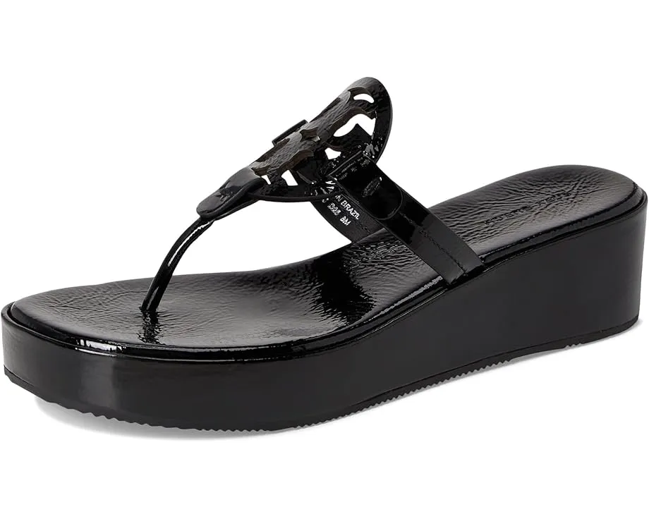 Босоножки Tory Burch Miller Wedge 25Mm на платформе с кожаным верхом