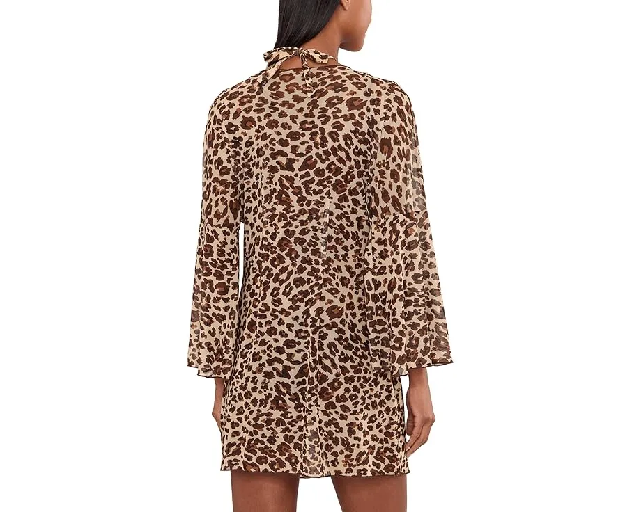 Туника Safari Leopard Stretch Mesh с запахом спереди от BECCA
