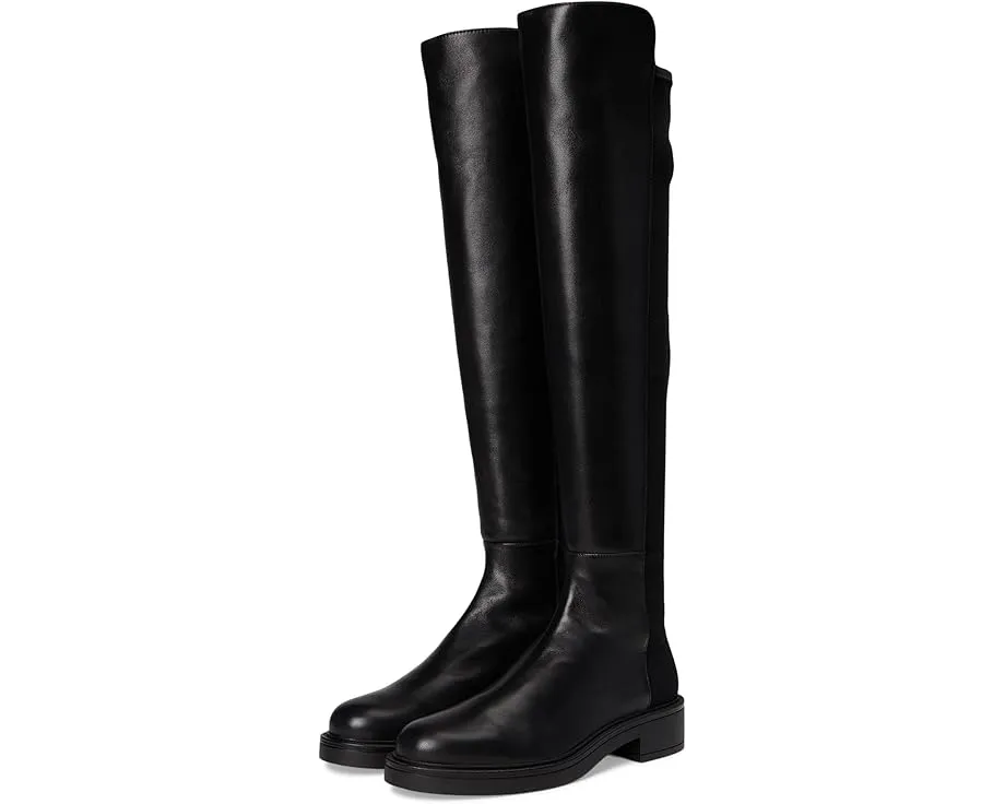 Ботинки Stuart Weitzman 5050 Celia из замши с квадратным каблуком