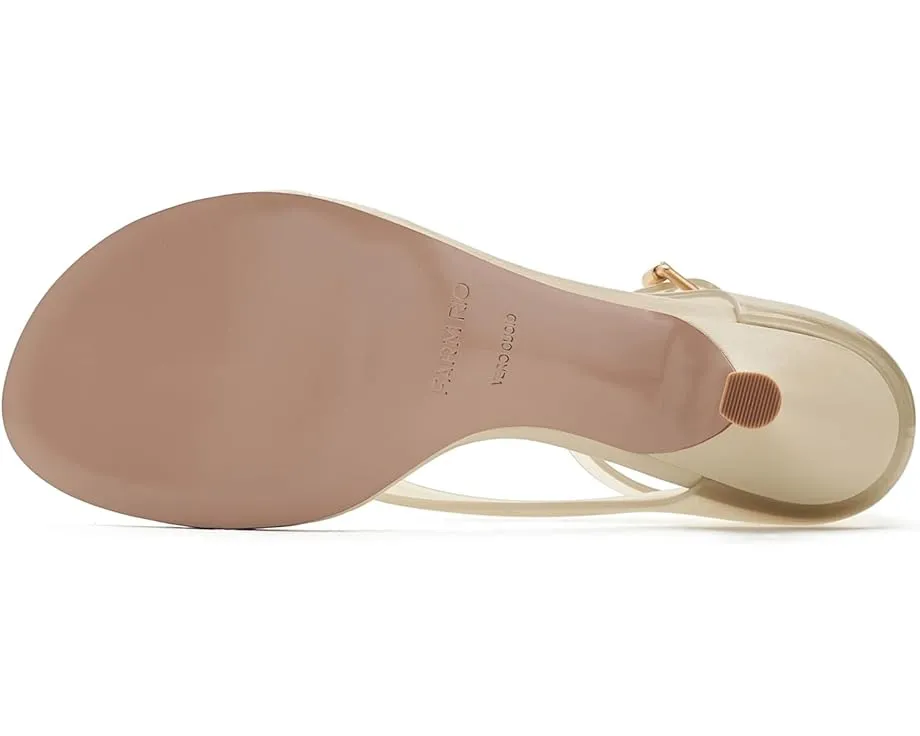 Босоножки Jelly Heel на каблуке FARM Rio с прозрачным дизайном
