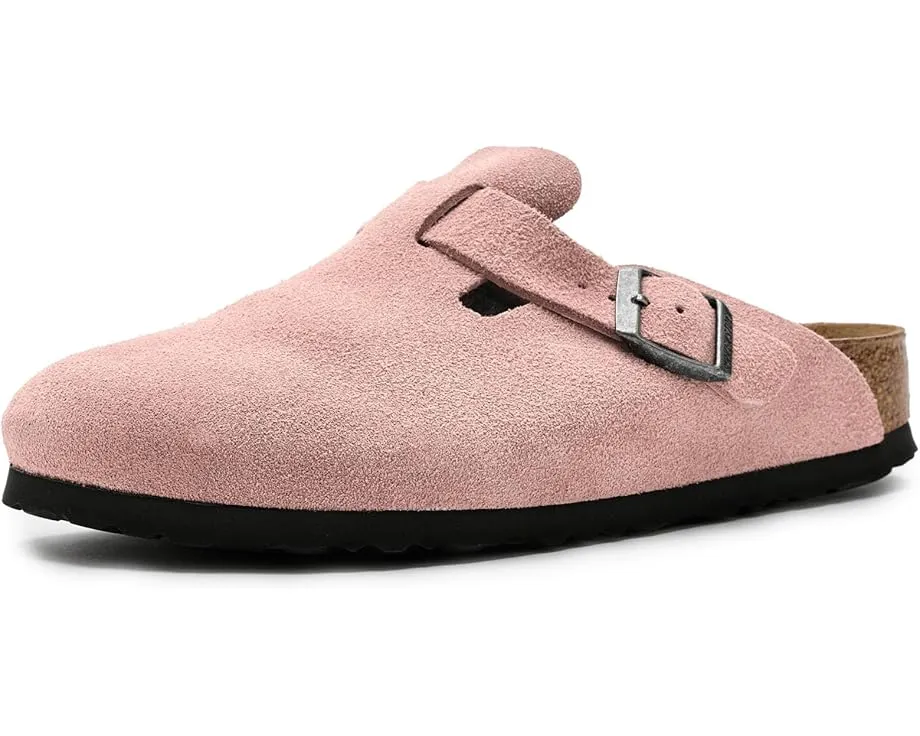 Клоги Birkenstock Boston из замши с амортизирующей подошвой EVA