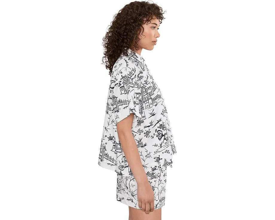 Toile Cotton Sateen Short Pajama Set