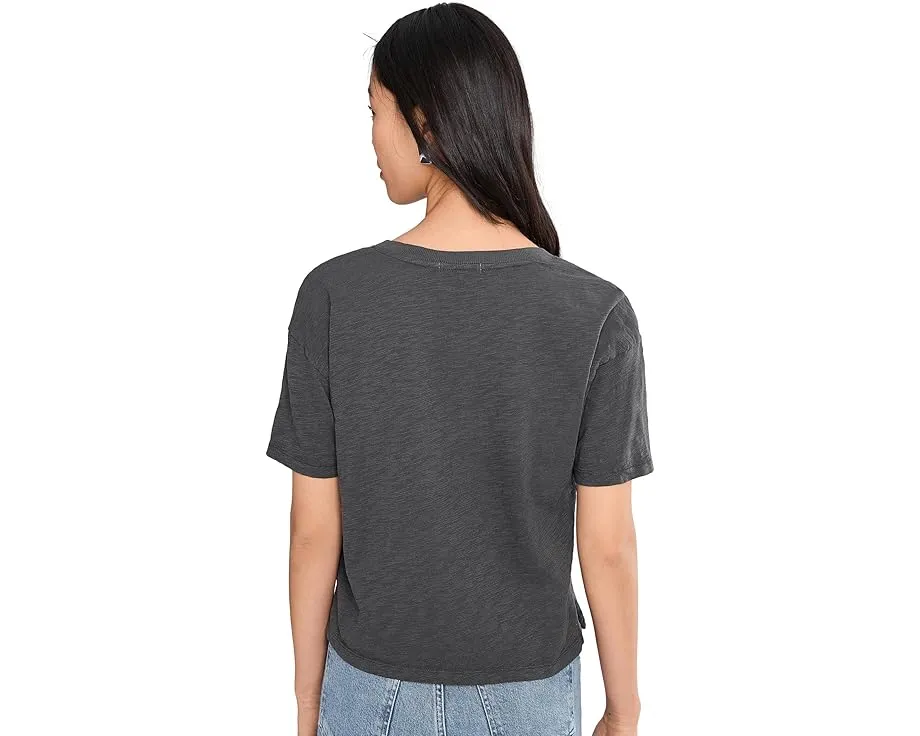 Укороченная футболка Mod-o-doc с квадратным силуэтом и круглым вырезом