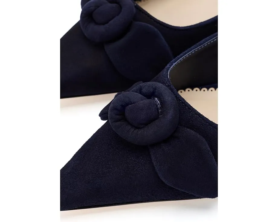 Мюли Layla Suede Kitten Heels от Cinq à Sept на низком каблуке