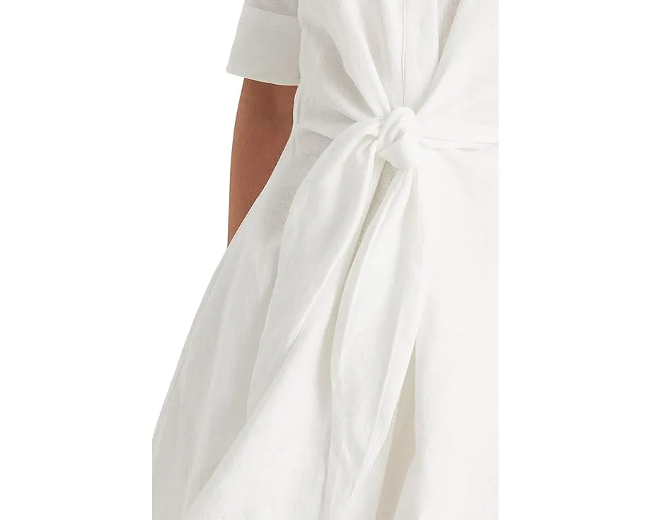Платье рубашка Lauren Ralph Lauren Petite из льняного джерси с поясом