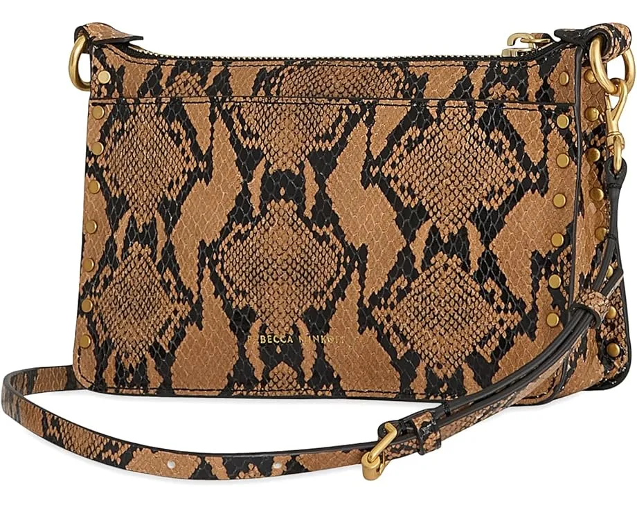 Мини-кроссбоди Rebecca Minkoff Darren Mini Top Zip с декоративными шипами