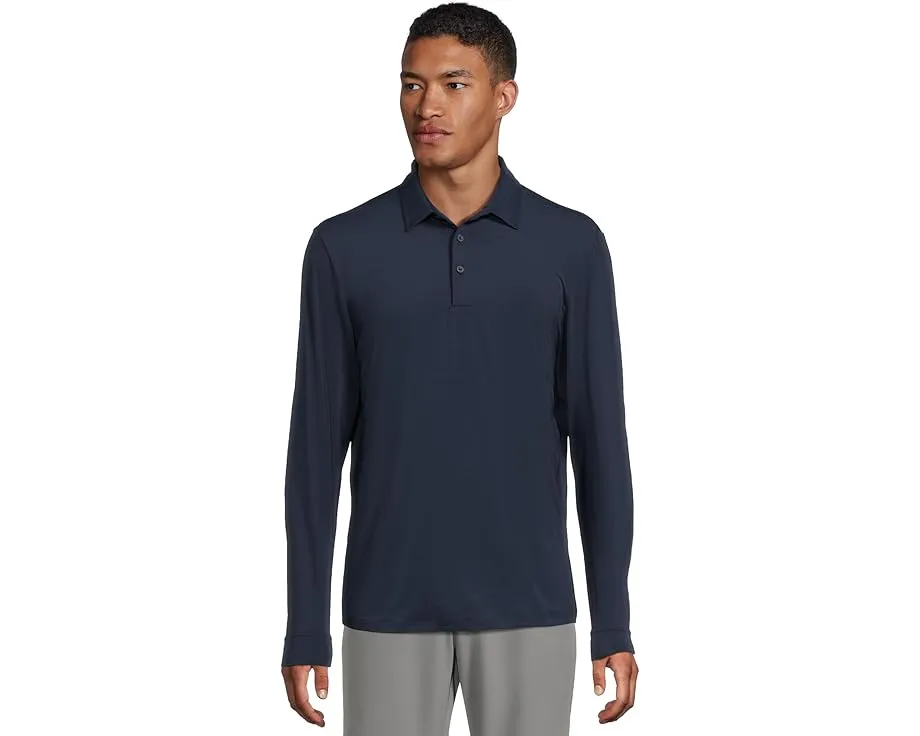 Adidas Core Long Sleeve Polo с длинным рукавом и влагоотводящей тканью