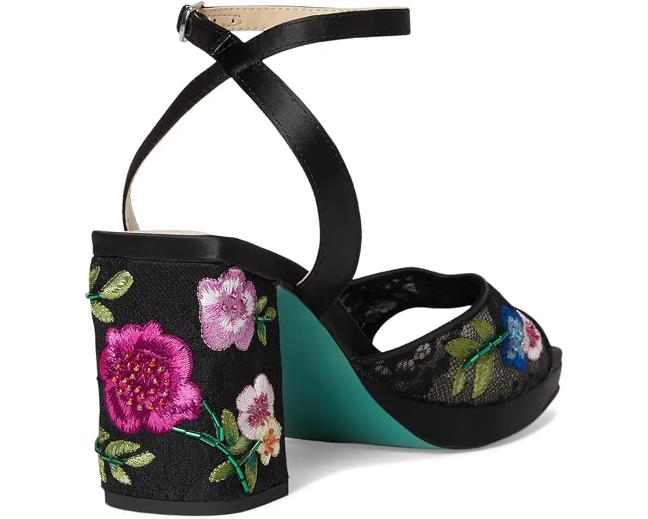 Босоножки на платформе Blue by Betsey Johnson Kenni с цветочной вышивкой