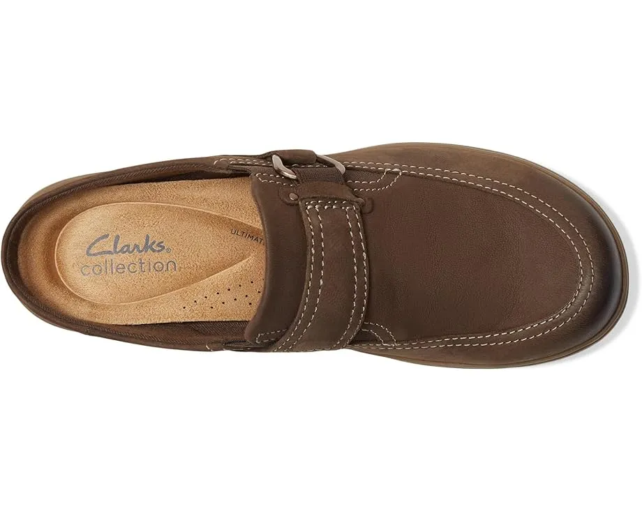 Слипоны Clarks Carleigh Viola из кожи с эластичной вставкой и фурнитурой