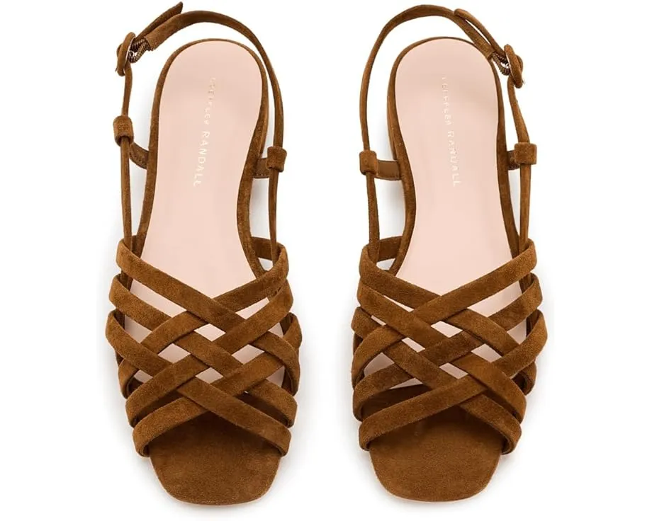 Loeffler Randall Shelly Wrap сандалии с плетением и ракушкой