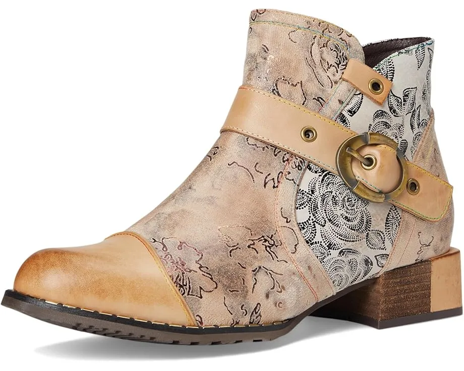 Ботильоны L'Artiste by Spring Step Sipperb с цветочным тиснением и искусственным мехом внутри