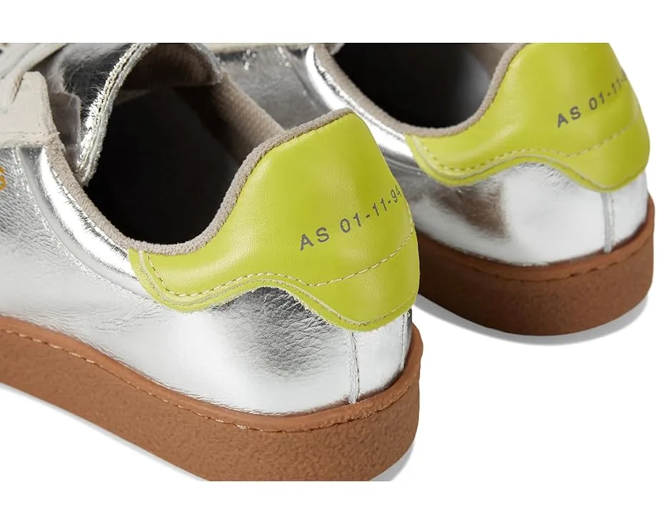 Кожаные кроссовки AllSaints Thelma Met с круглым носком и резиновой подошвой