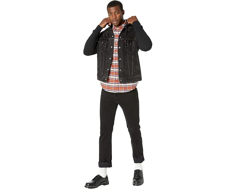 Куртка Levi's Hybrid Hoodie V Trucker с капюшоном и денимом