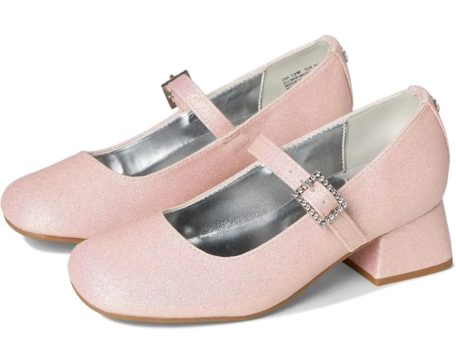 Туфли Mary Jane Mila для девочек от Nina Kids с квадратным носком и стразами