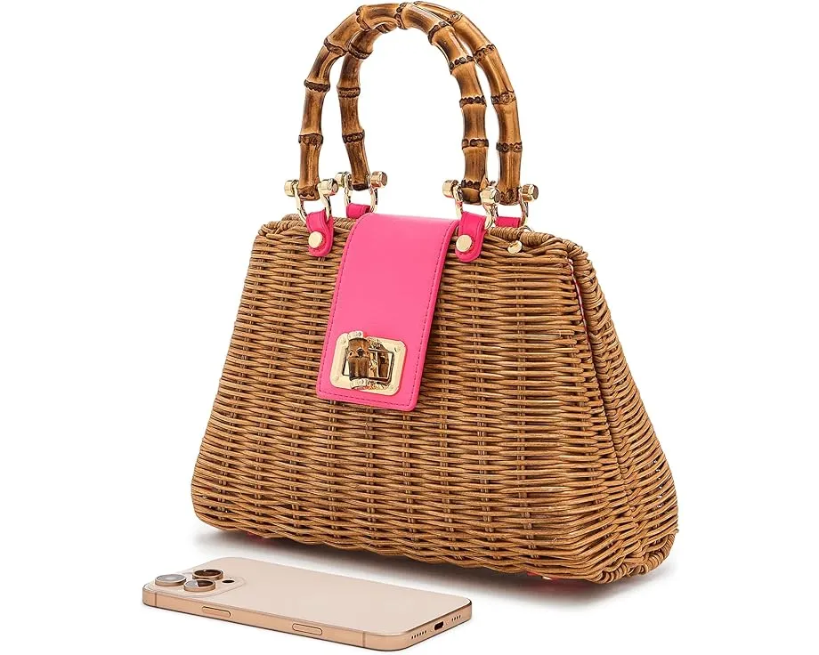 Сумка Lilly Pulitzer с бамбуковой ручкой и ремнем через плечо