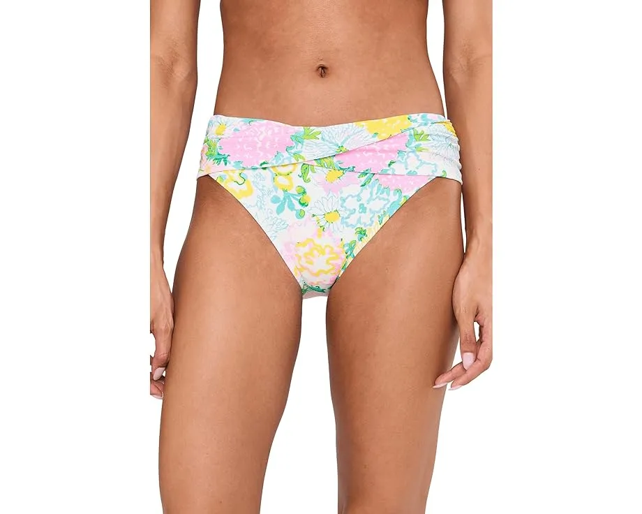 Низкие шорты Lilly Pulitzer Lagoon Sarong Hipster с цветочным принтом