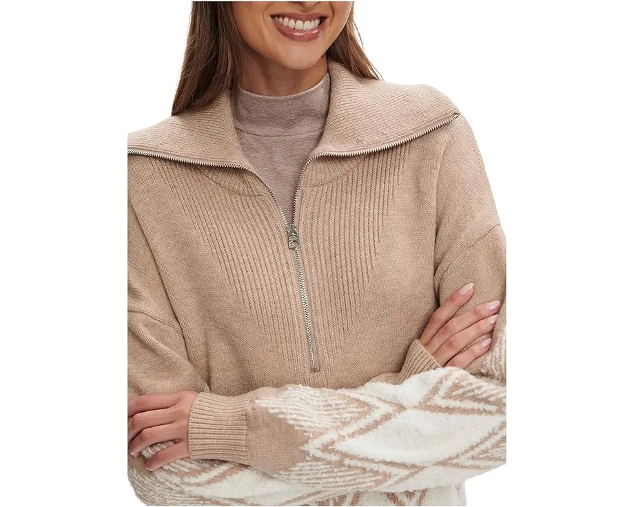 Свитер Varley Betty с полузастежкой и жаккардовым узором