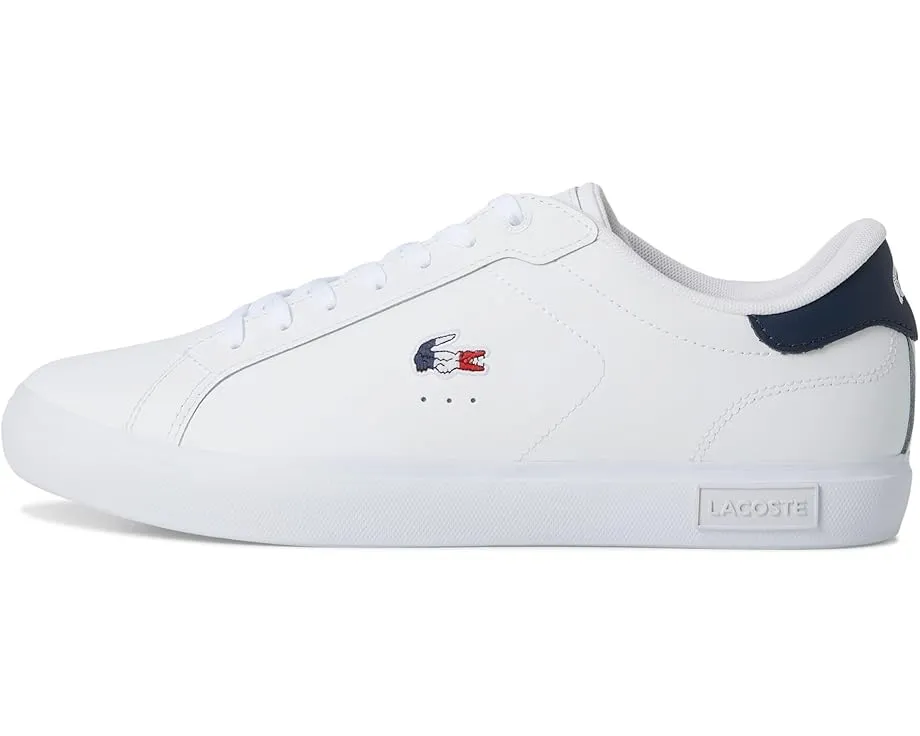 Кожаные кроссовки Lacoste Powercourt с контрастными элементами