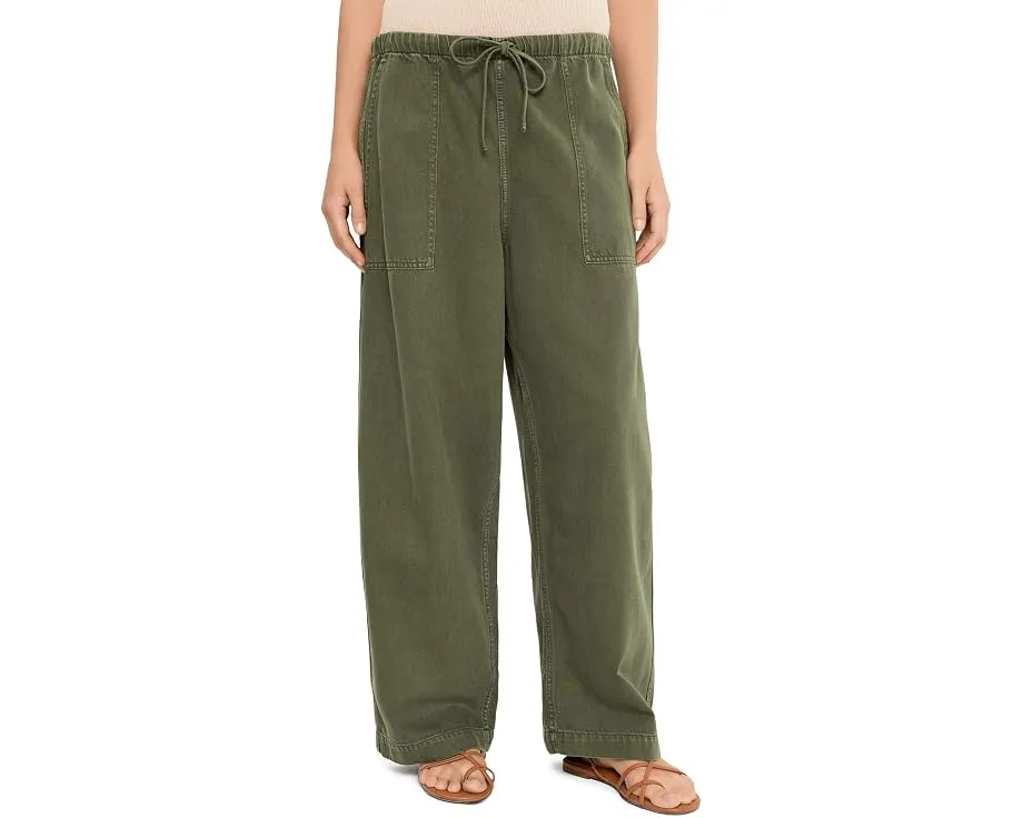 Брюки Madewell Utility Pull-On Barrel Airy Pfd свободного кроя с утяжкой