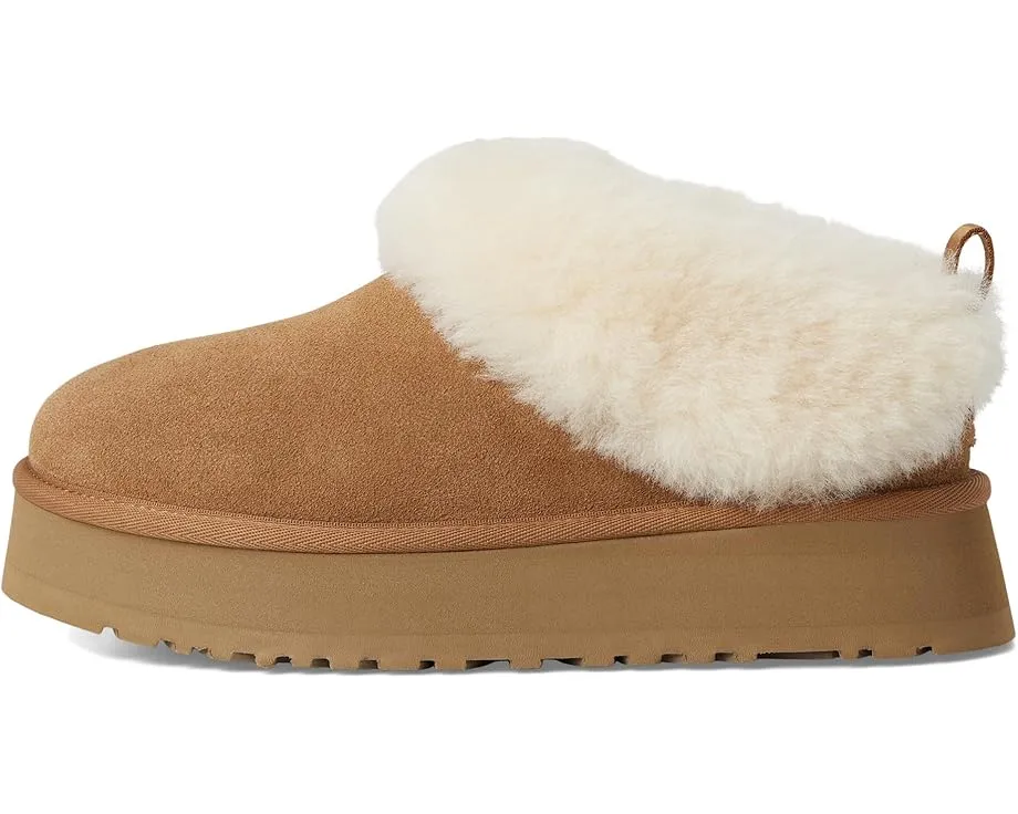 Тапочки UGG Tazzelle из натуральной замши с овчиной и платформой