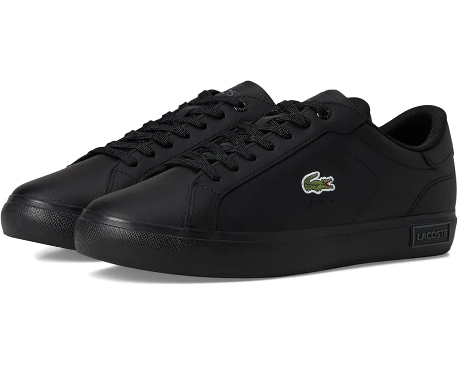 Кожаные кроссовки Lacoste Powercourt с контрастными элементами