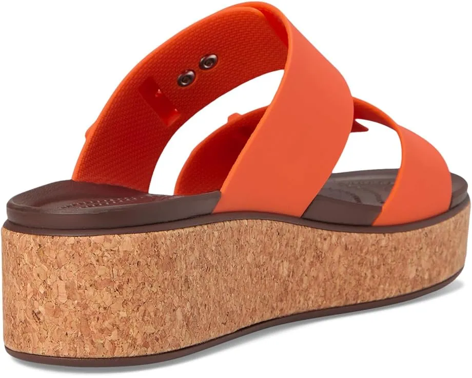 Сандалии Crocs Brooklyn Cork Buckle на пробковой платформе