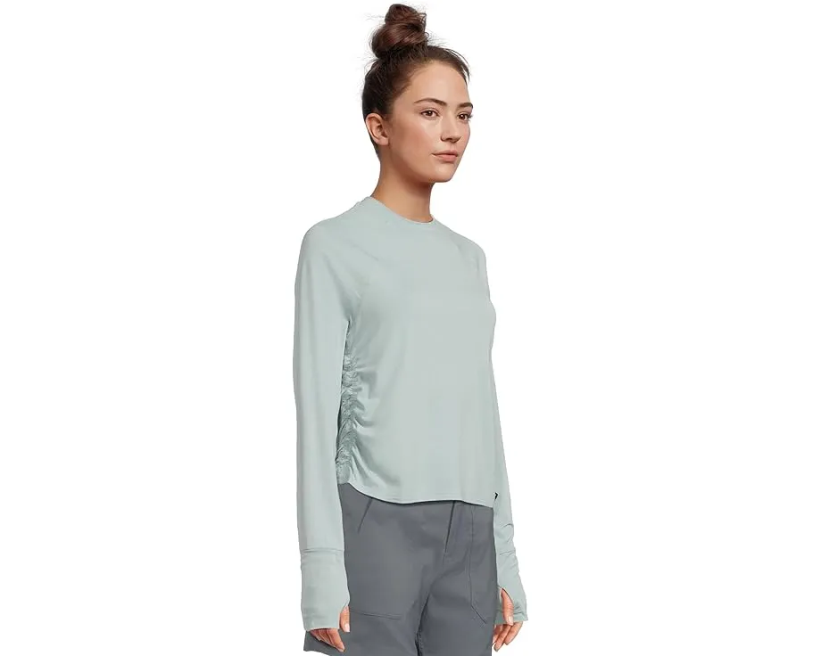 Длинный лонгслив Prana Sol Searcher LS Crew с отверстиями для большого пальца