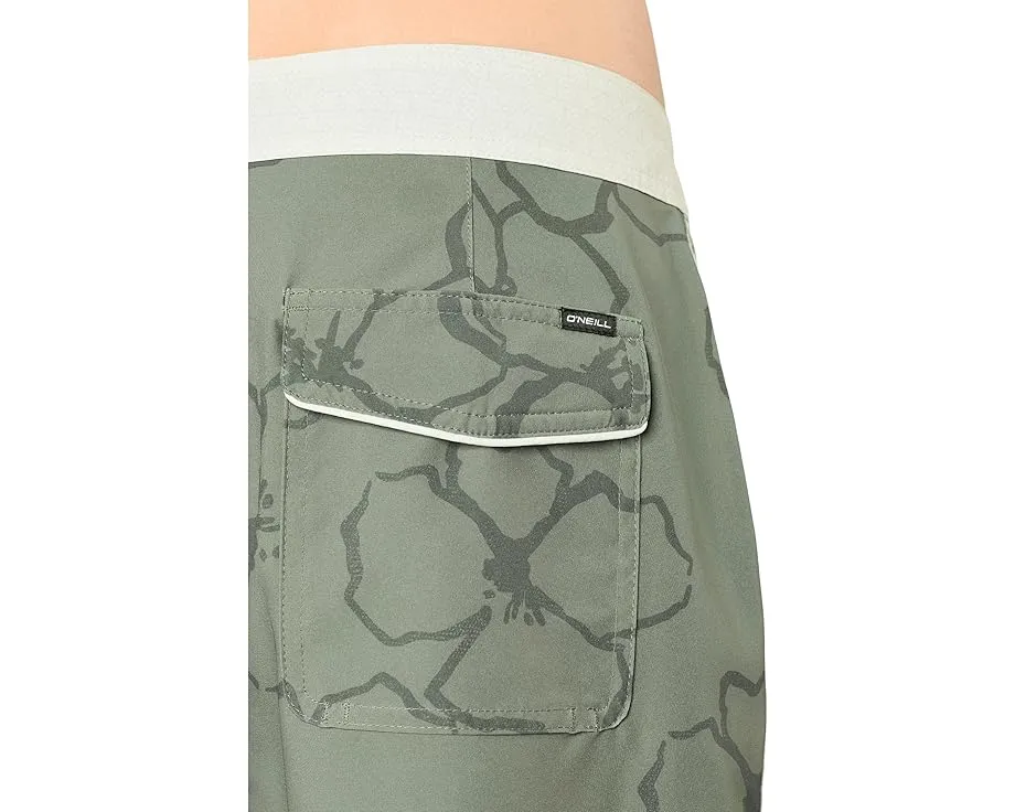 Плавки O'Neill Hyperfreak Mysto Scallop 19 дюймов (48.26 см) с четырехсторонним растяжением