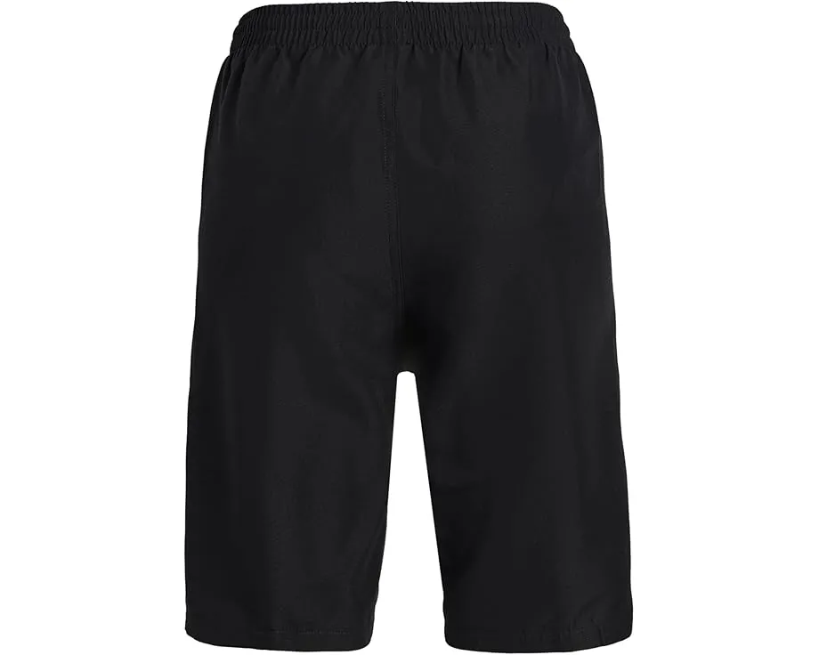 Шорты Nike Kids Breaker Logo Tape 7 дюймов (17.78 см) с внутренними трусиками и лентой с логотипом