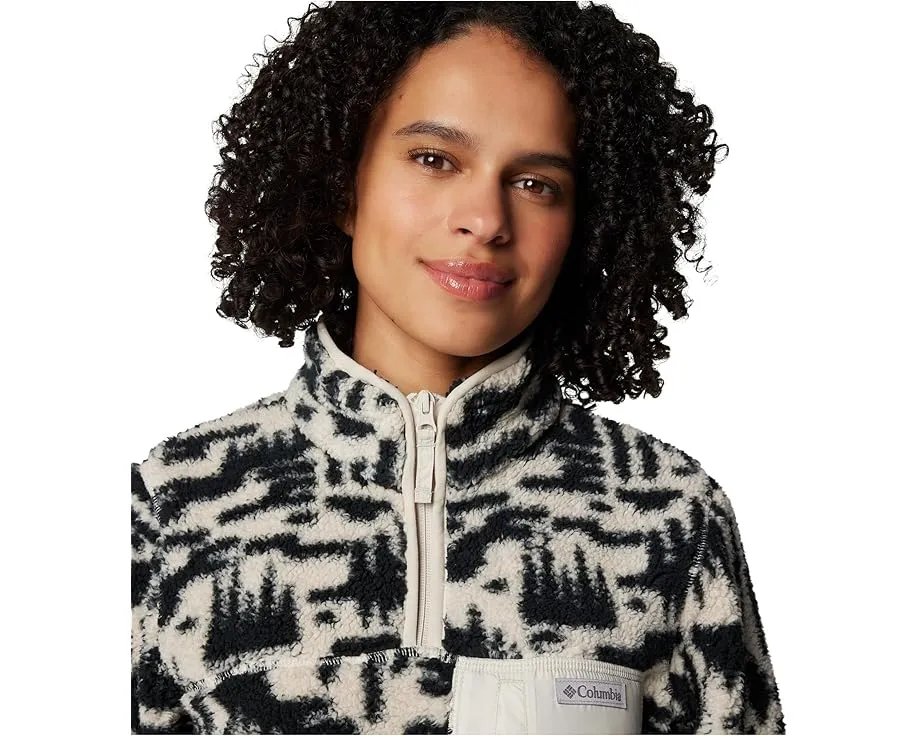 Куртка Columbia West Bend 1/4 Zip II с воротником стойкой и клетчатым принтом