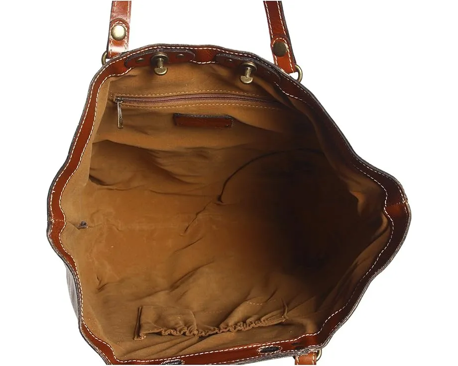 Кожаная сумка-тоут Patricia Nash Benvenuto с двойными ручками и замком