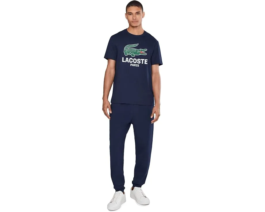 Футболка Lacoste с принтом из хлопкового джерси