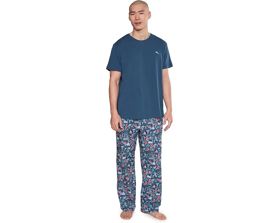 Футболка Tommy Bahama из хлопка и модала с коротким рукавом