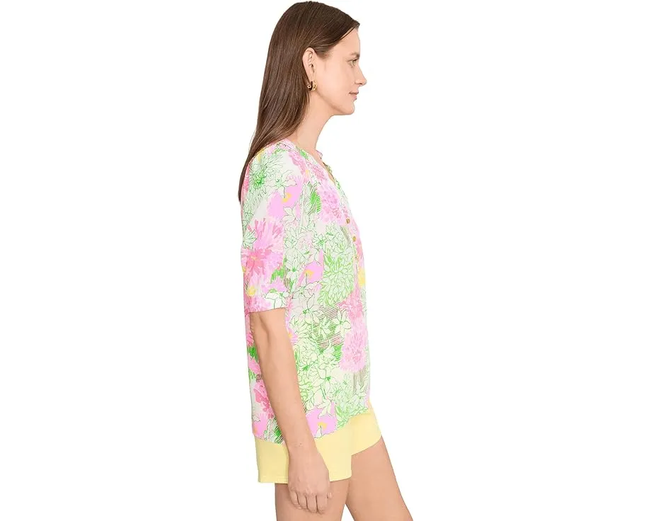 Топ Lilly Pulitzer с коротким рукавом Elsa из шелка