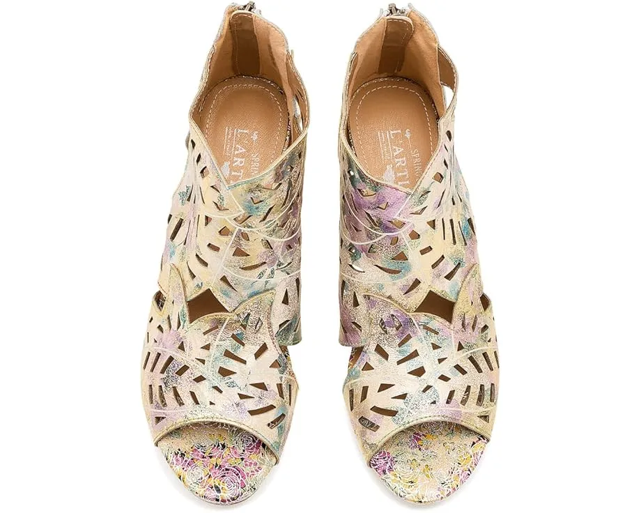 Ботинки L'Artiste by Spring Step Icon-Met с геометрическими вырезами и скульптурным каблуком