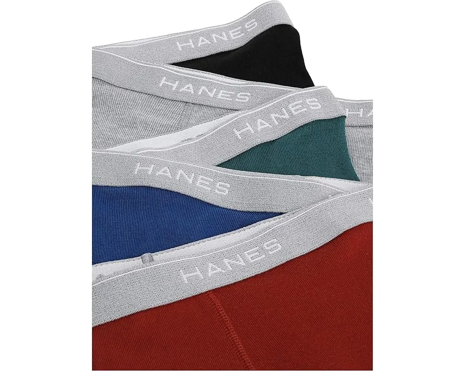 Трусы боксеры Hanes Cool Dri с влагоотводящей тканью и поясом ComfortFlex упаковка 10 штук
