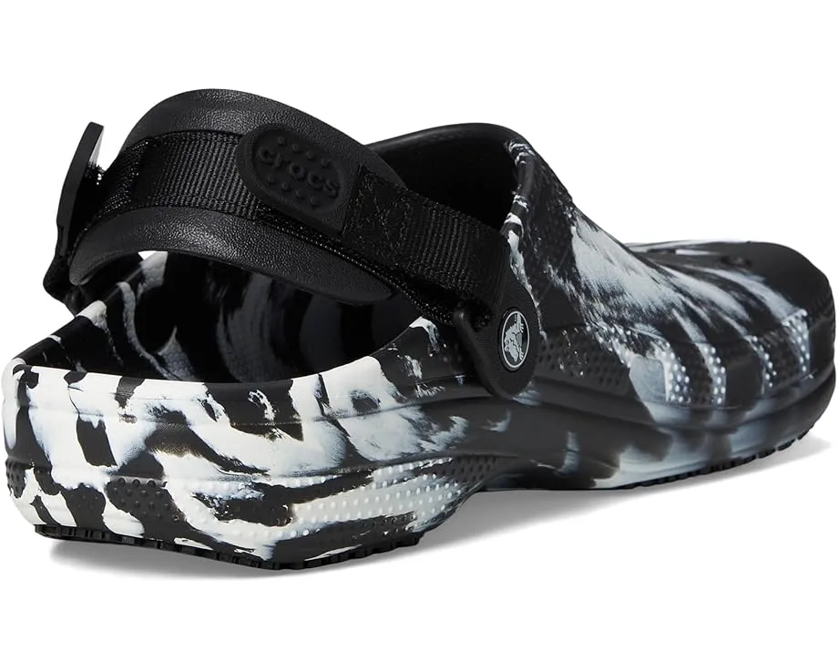 Классические рабочие сабо Crocs с противоскользящей подошвой и регулируемым ремешком