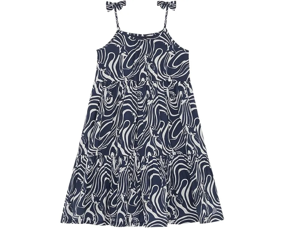 Летнее платье Gamy от Vilebrequin Kids с принтом и рюшами