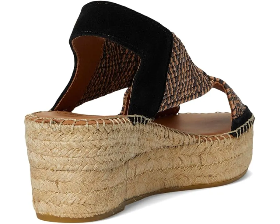 Сандалии-эспадрильи Toni Pons Masai на платформе с двухтонным плетеным верхом