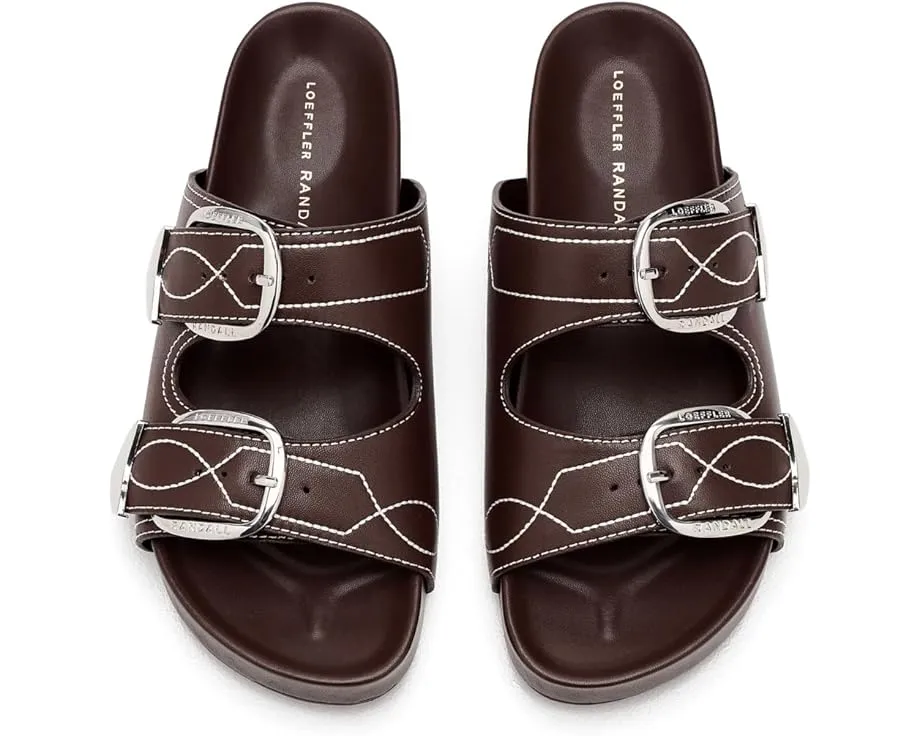 Loeffler Randall Сандалии Nico с двумя ремешками и пряжкой из кожи Nappa