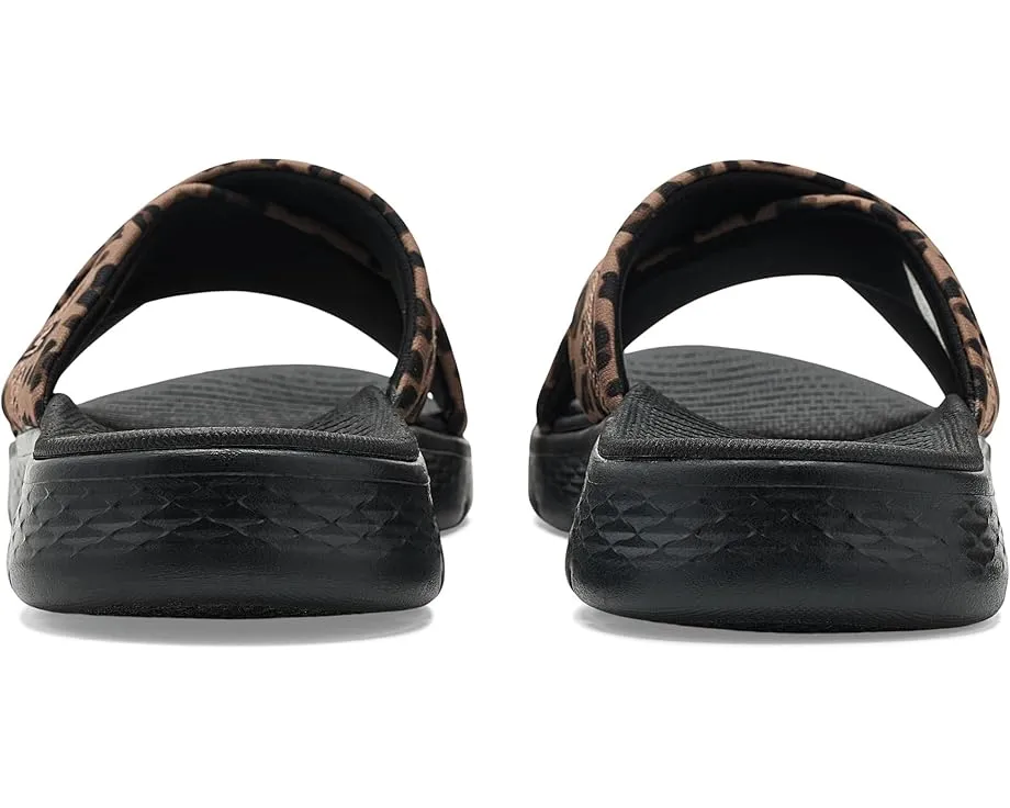 Вegan сандалии SKECHERS GO Walk Flex с леопардовым принтом и памятью формы