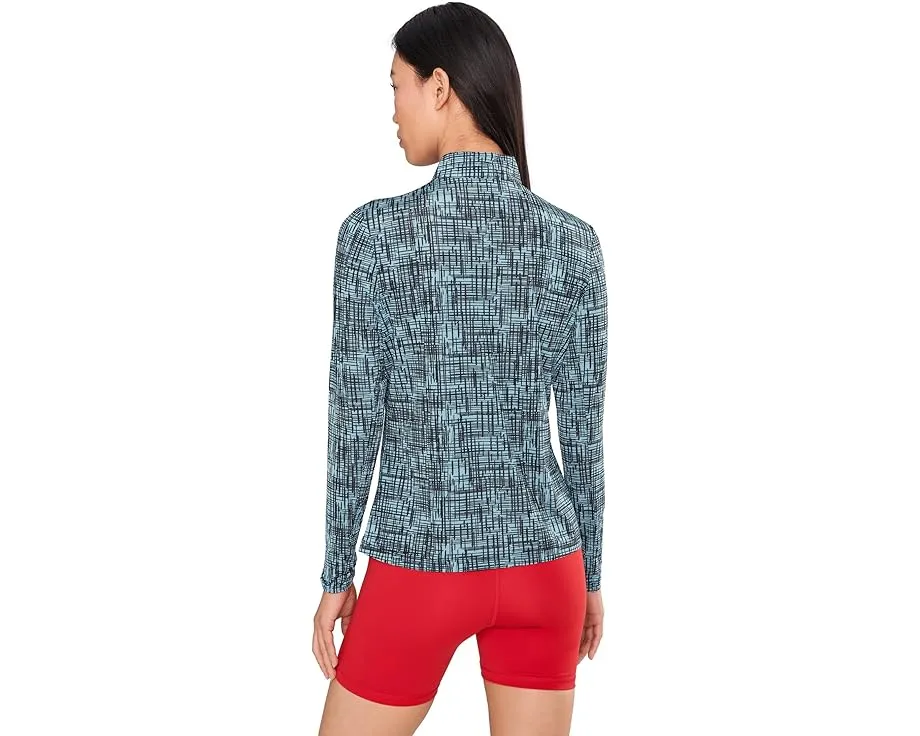 Лонгслив Jamie Sadock Sunsense с сетчатым принтом и застежкой на четверть