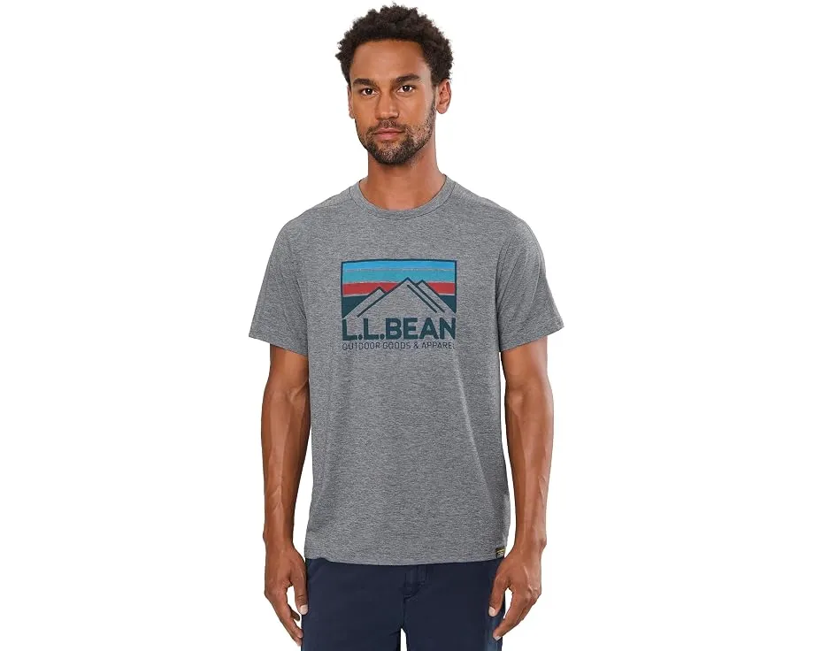 L.L.Bean футболка Everyday SunSmart Tee с коротким рукавом и принтом