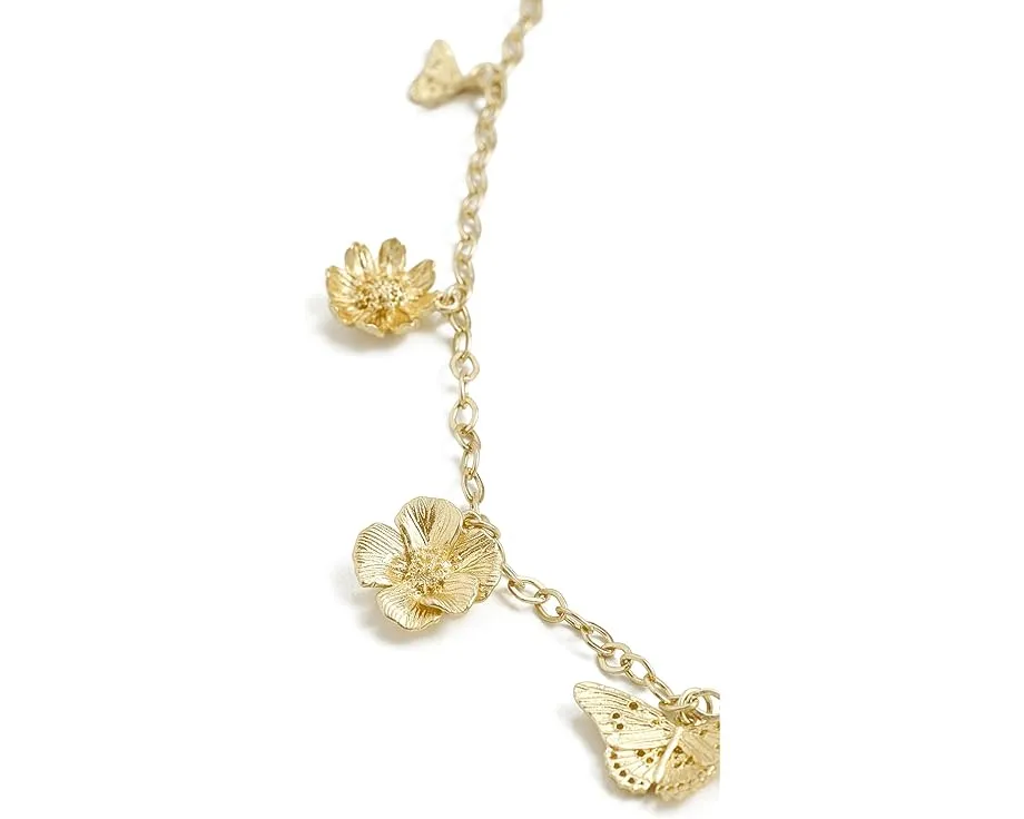 Колье Kendra Scott Cailey с подвесками-шармами в виде бабочек и цветов