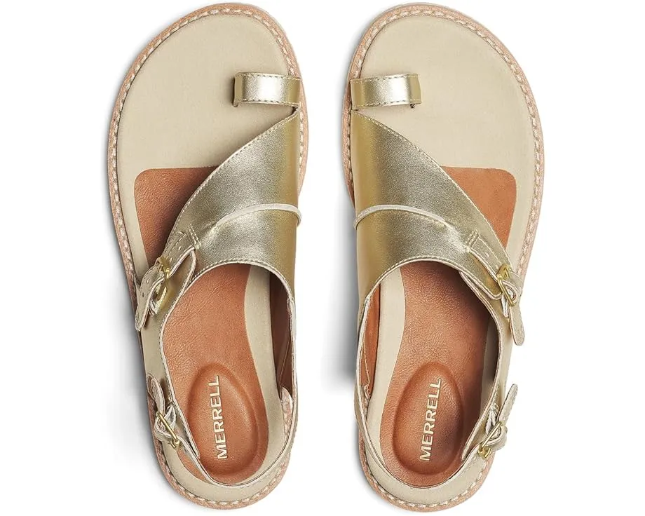 Сандалии Merrell Haven Metallic Backstrap из цельнозерновой кожи с подошвой Quantum Grip