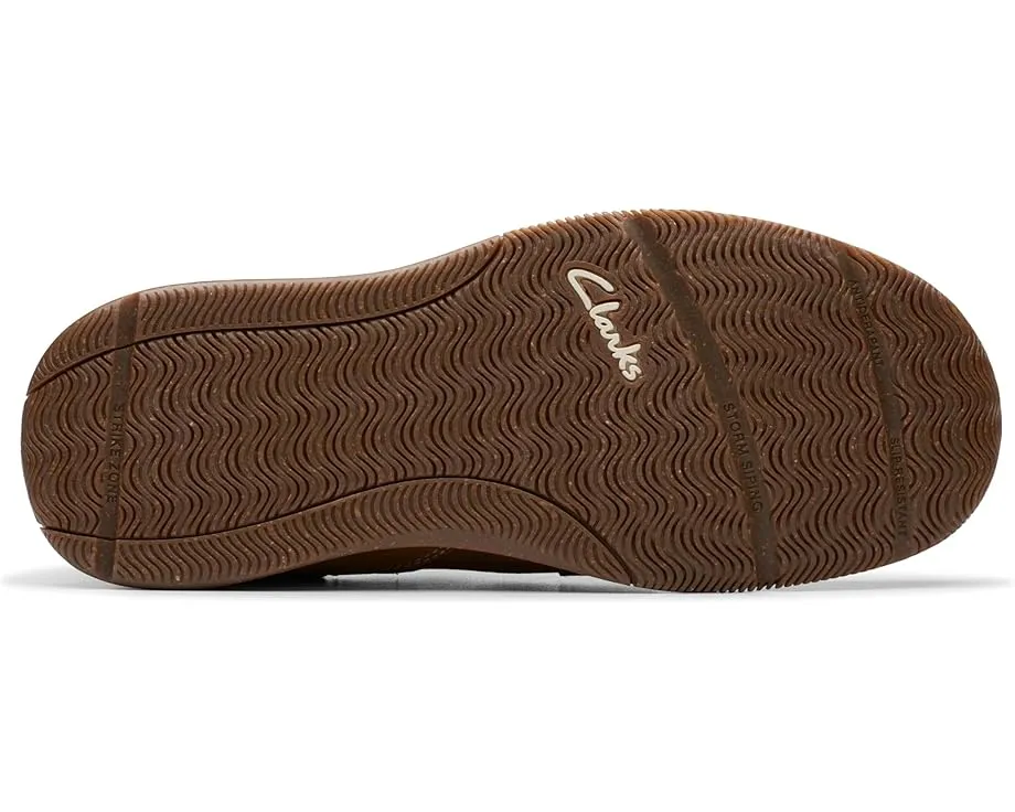 Clarks Sailview Lace кроссовки из натуральной кожи с круглым носком