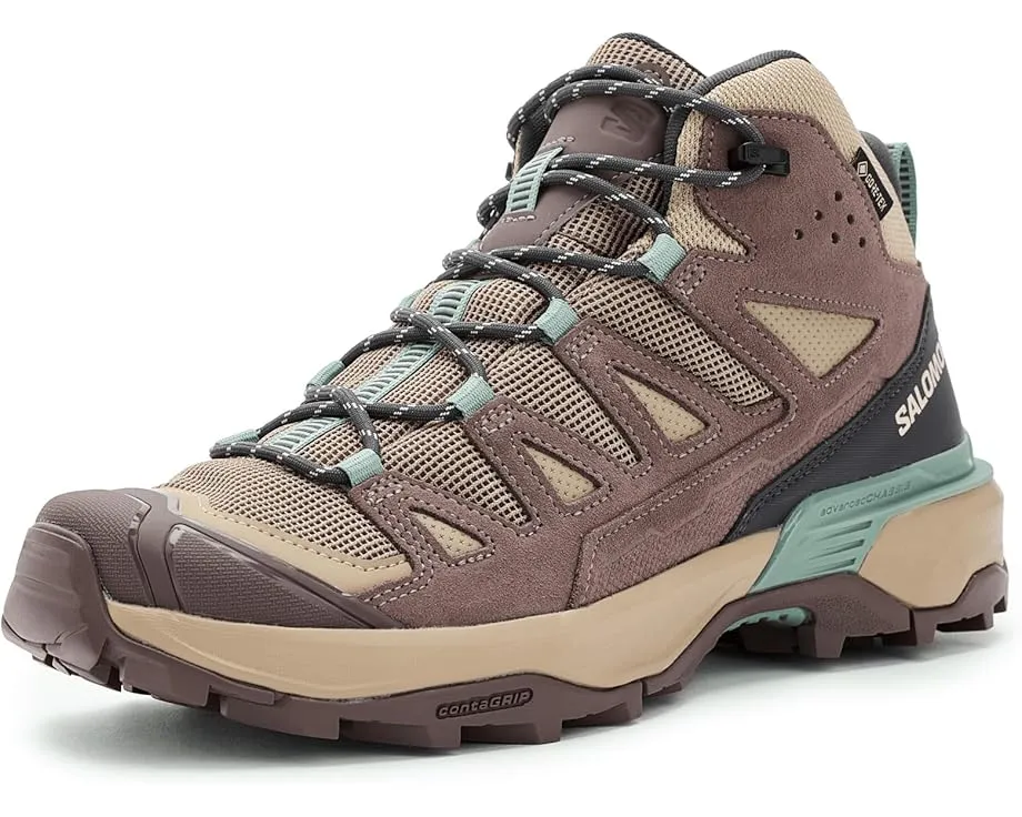 Трекинговые кроссовки Salomon X Ultra 360 Leather Mid с мембраной Gore-tex
