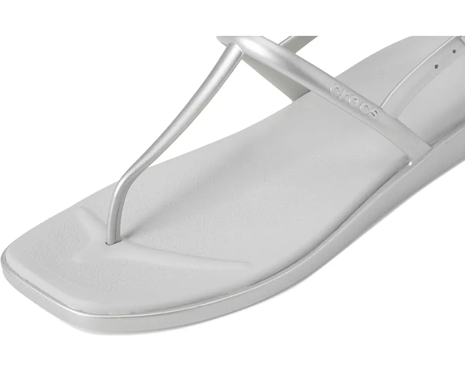 Шлепанцы Crocs Miami Thong Sandal с квадратным носком и гибким верхом