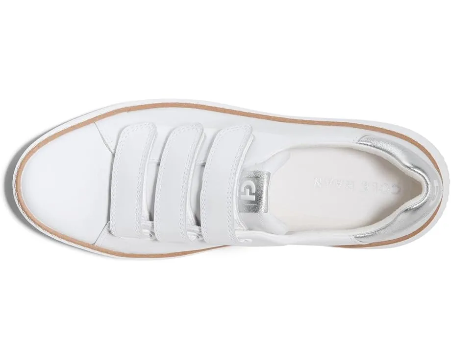 Кроссовки Cole Haan Grandpro Topspin Triple Strap с тремя застежками-липучками и кожаным верхом