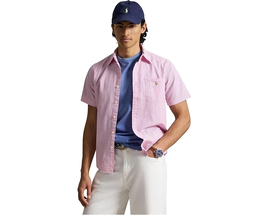 Повседневная рубашка Prepster Classic Fit из сейрсакера Polo Ralph Lauren